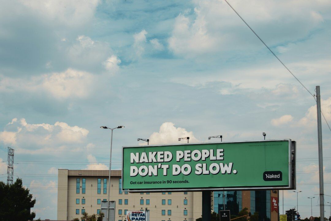 retro billboard slogan