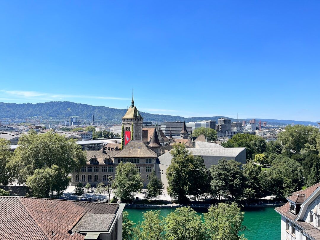 Modern media office building in Zurich